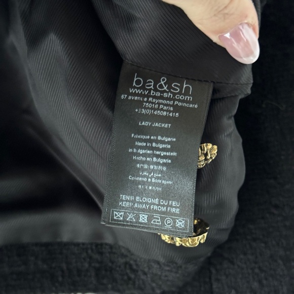 BA&SH Meredith Black Jacket 2 - Picture 12 of 12